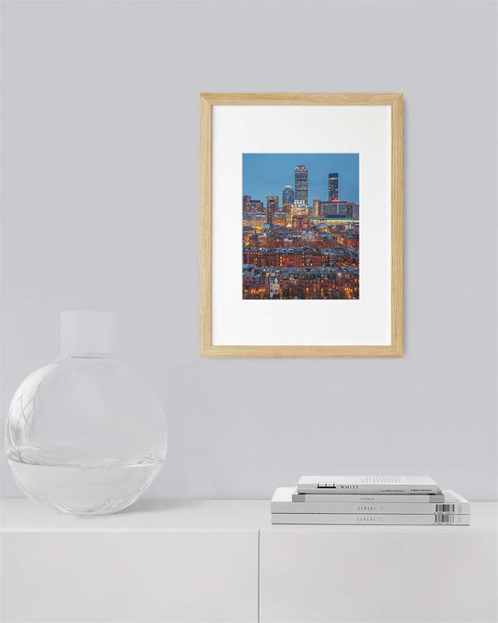 BOSTON BACK BAY DURING BLUE HOUR