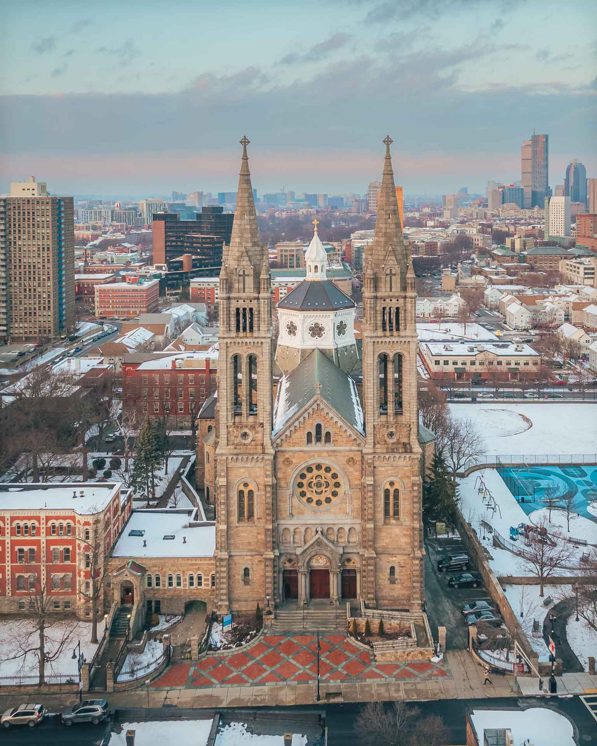 MISSION HILL: BOSTONs BASILICA IN WINTER
