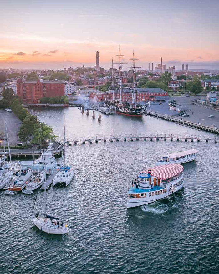 USS CONSTITUTION SUNSET FIRING